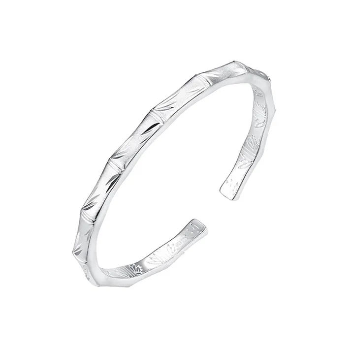 Yuanyanghuangjin Sterling Silver Bangles Women's-0