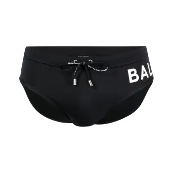 BALMAIN Logo-print Swimming Trunks