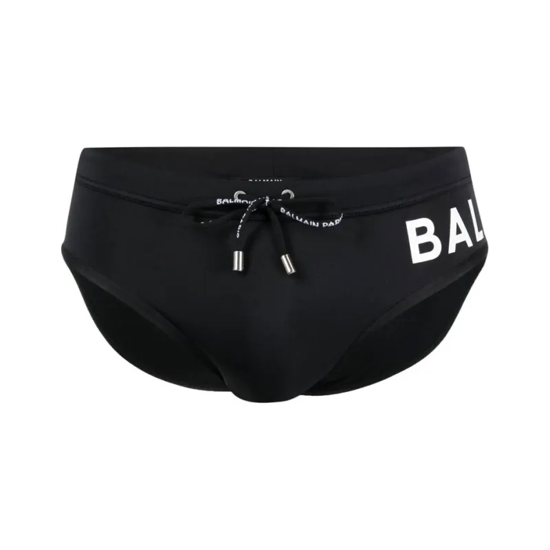 BALMAIN Logo-print Swimming Trunks-0