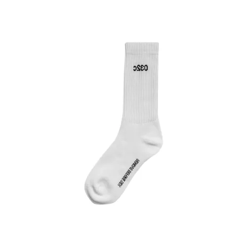 032c Remove Before Sex Crew Socks 'White/Black'