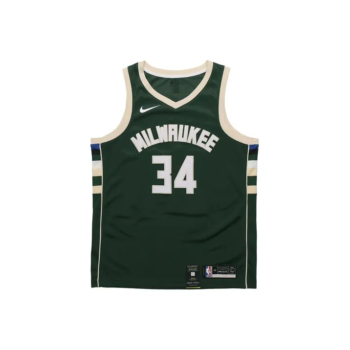 Nike Nba Milwaukee Bucks Giannis Antetokounmpo Icon Edition Dri Fit Swingman Jersey-0