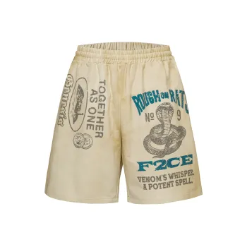FIRE 2 COLD EGO Casual Shorts Unisex Mud Dyed