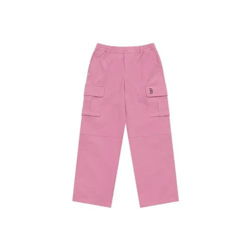 MLB Preppy Style Collection Basic Boston Red Sox SS25 Casual Pants Unisex Pink All Over Print