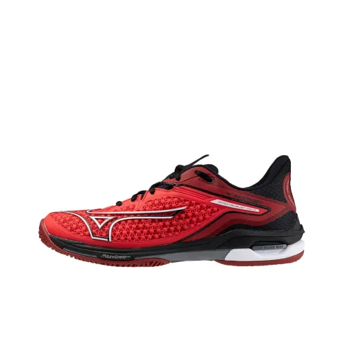 Mizuno Wave Exceed Tour 6 Anti Slip Wear Resistant Low Top Tennis Shoes Women's Red