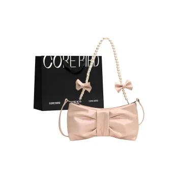 CORE BIRD PU Shoulder Bag Women's Black/Silver/Pink/White