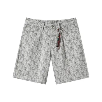 GXG New Year Denim Shorts Men's Greige