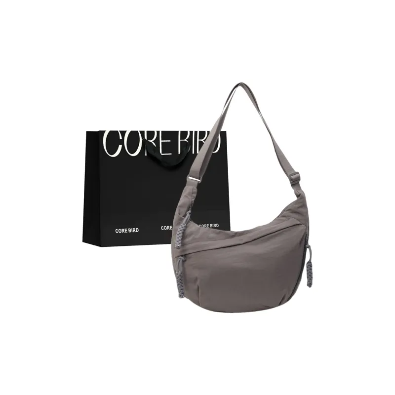 CORE BIRD Canvas Crossbody Bag Shoulder Bag Women's Black/Ecru-25