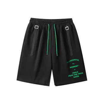 Pepe The Frog Casual Shorts Unisex Black