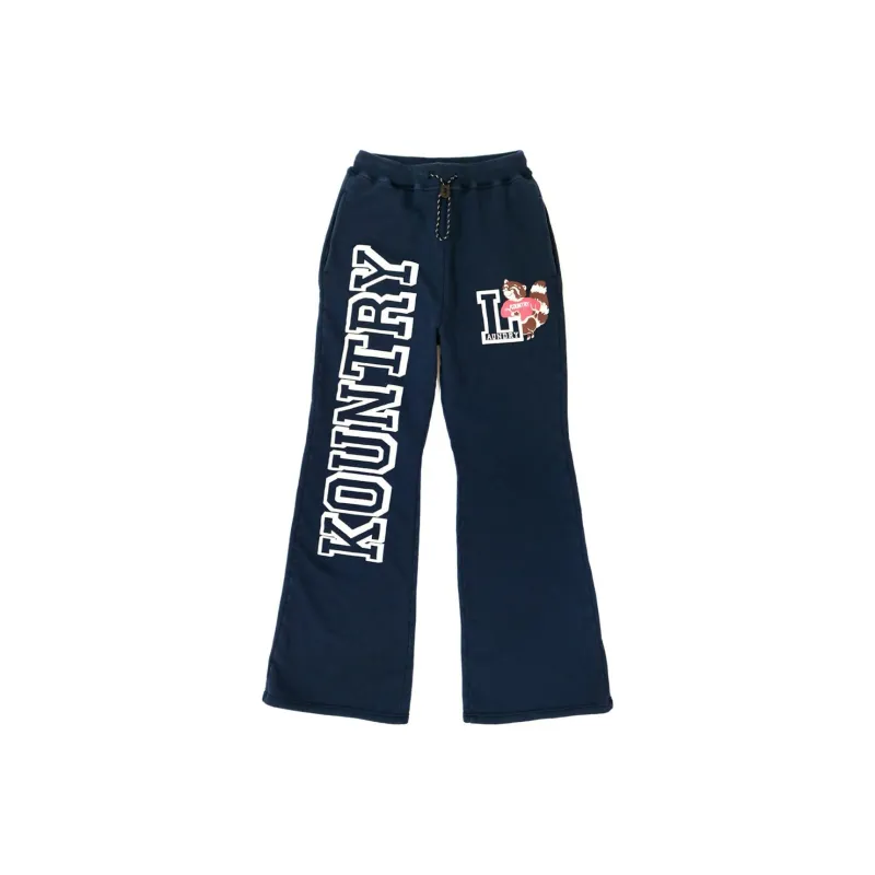 Kapital Fleece Fleece Flared Sweatpants-4