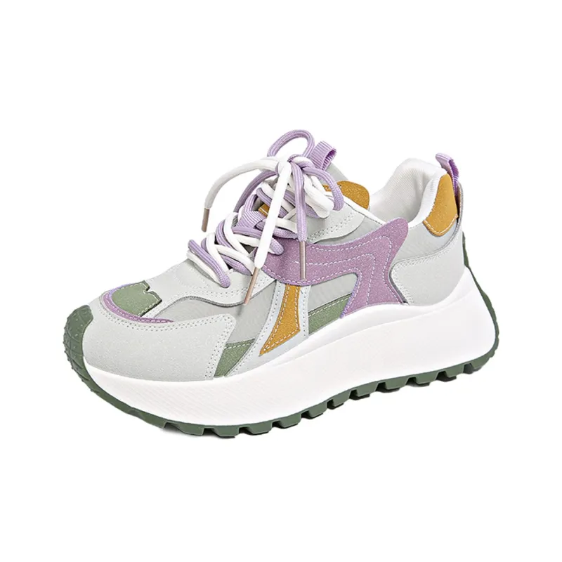 BBMTR Breathable, Height Increasing, Slip Resistant, Abrasion Resistant Low Top Casual Shoes Women's-6