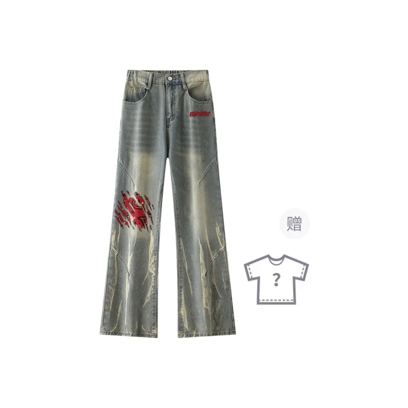 Qnxeey Jeans Unisex-16