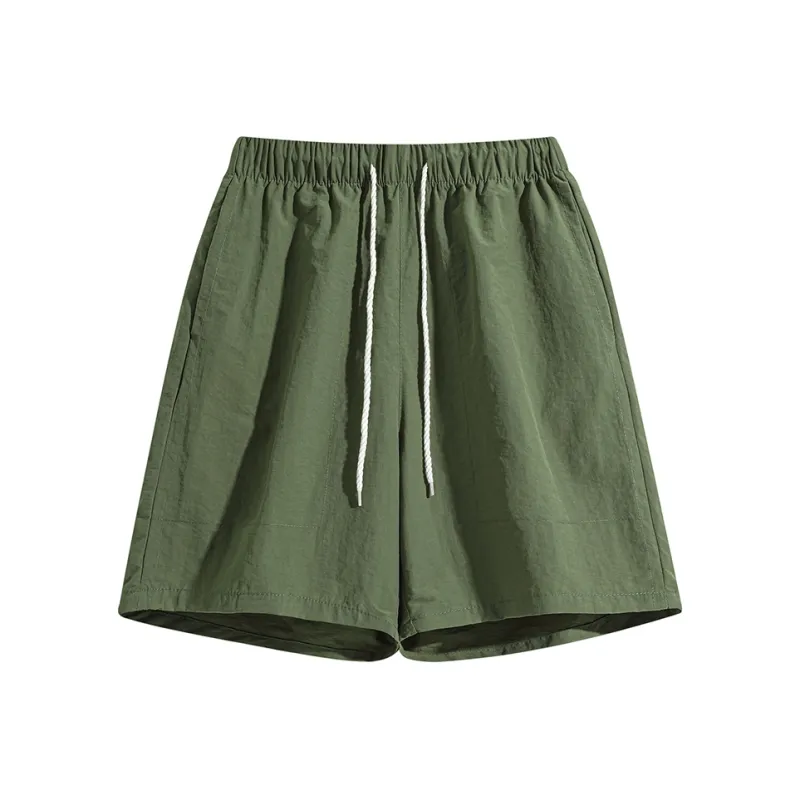 HAVR Comfortable And Breathable Versatile Straight Fit Mid Thigh Shorts Unisex-5