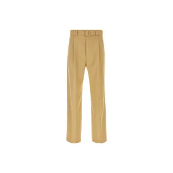 DRIES VAN NOTEN Belted Pleated Trousers