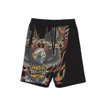 Ed Hardy SS22 Loose Fit Shorts Men's Black