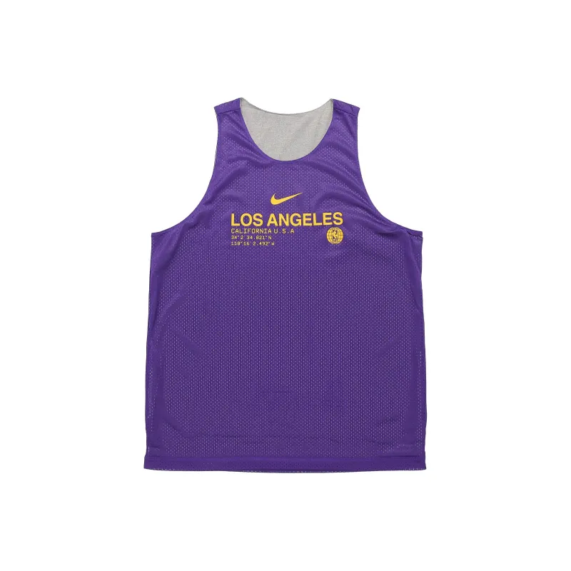 Nike Nike X NBA Basketball Jerseys Men's Gray Purple-0