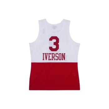 Mitchell Ness Basketball Jerseys Unisex White Red