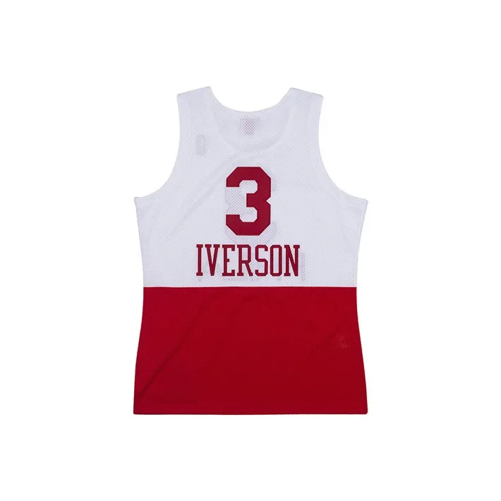 Mitchell Ness Basketball Jerseys Unisex White Red-0