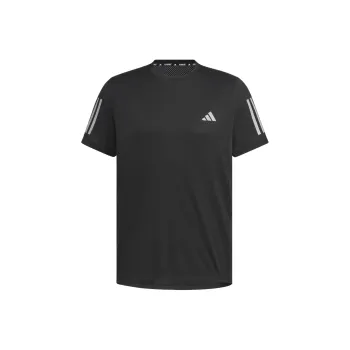 Adidas Own The RunClimacool COOLER T Shirt Men's Black/Dark Silver Gray