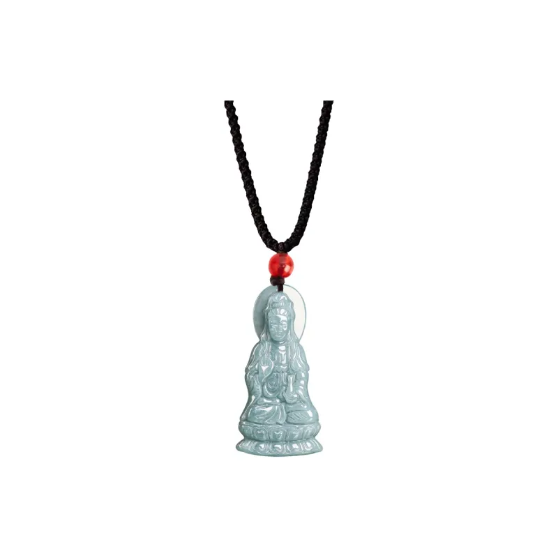HUISHI Glutinous Jade Necklaces Unisex-0