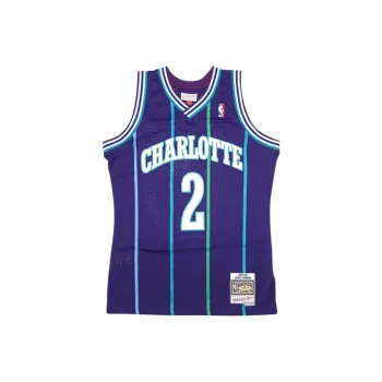 Mitchell & Ness Basketball Jerseys SW Fan Edition 94 95 Season Golden Charlotte Hornets Johnson Size 2 Men's Blue