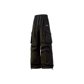 SWAMP AREA Casual Pants Unisex Black