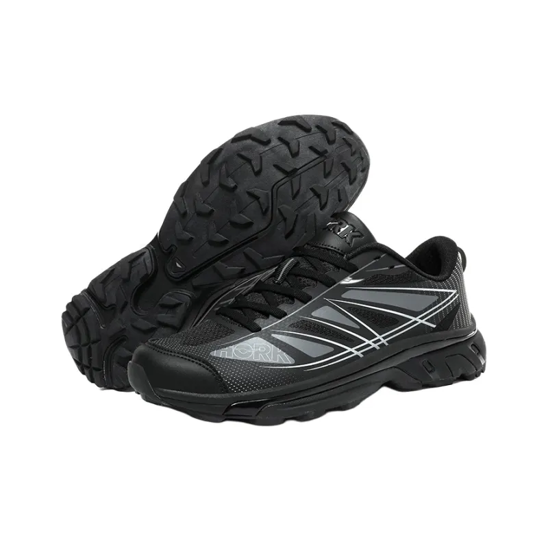 Kuding Running Shoes Unisex Low Top Black/Gray/White-5