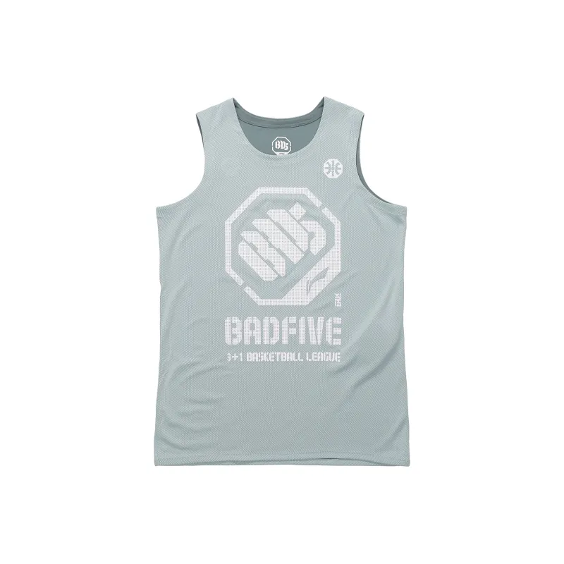 LiNing Basketball Jerseys Men's Lake Gray Blue-0