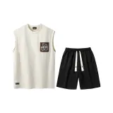 Set (Apricot Top+Black Pants)