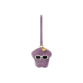 VERSACE Medusa Lambskin Bag Charm Bag Accessory Women's Purple