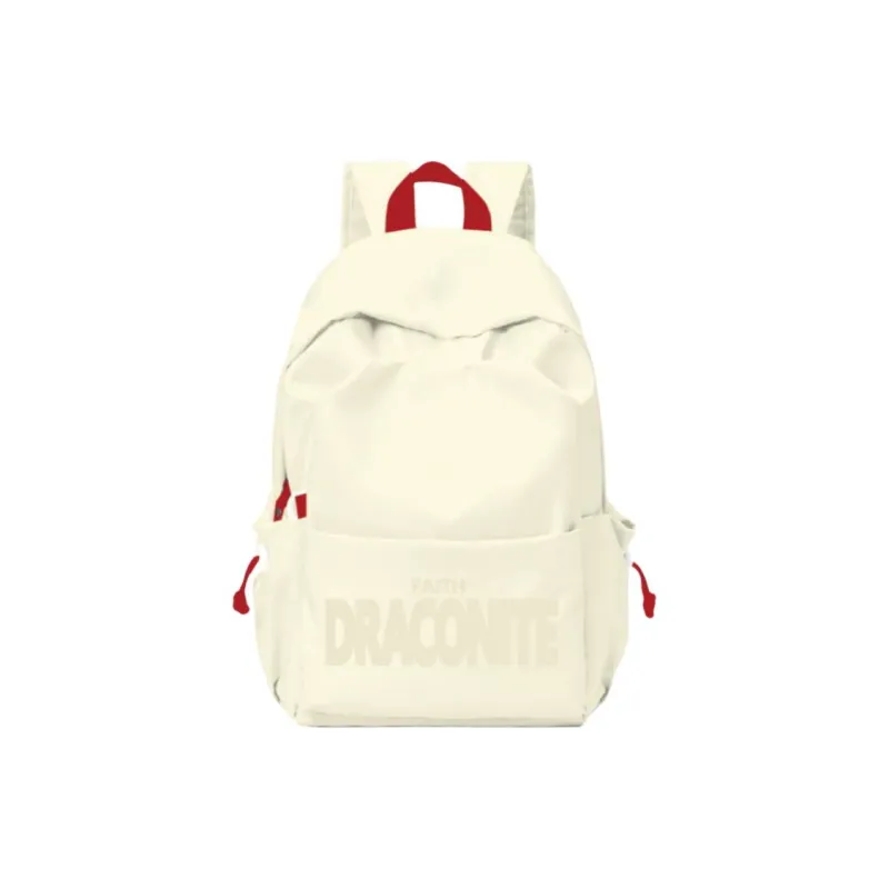DRACONITE PU Student Backpack Regular Unisex Black-27
