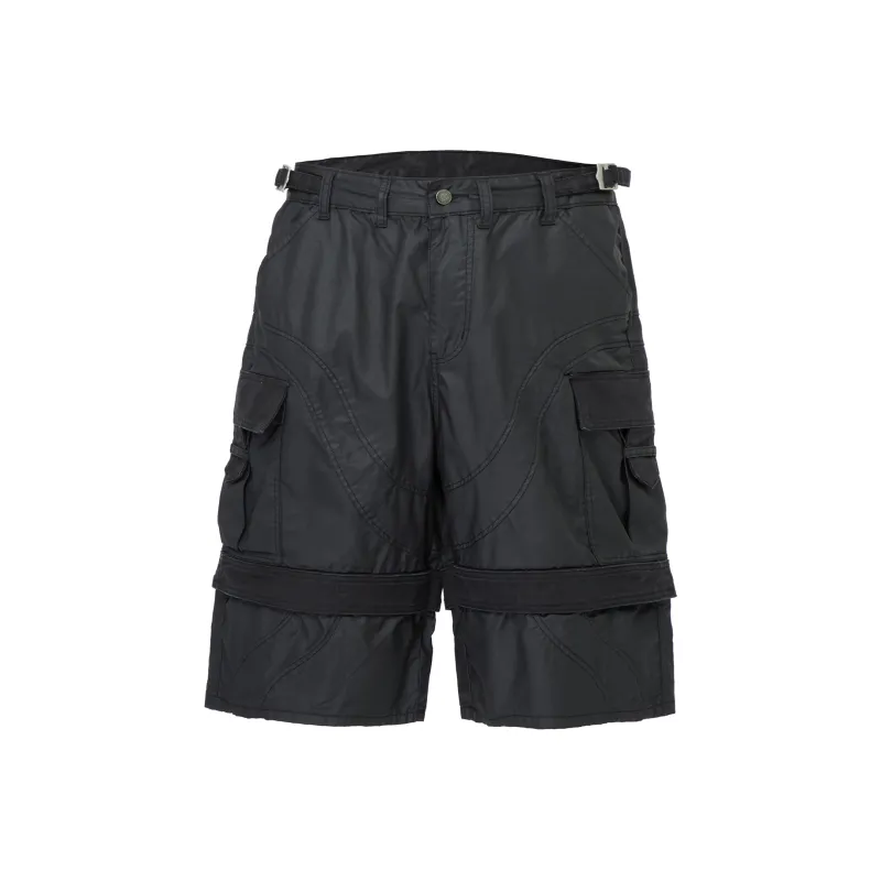 FIRE 2 COLD EGO Cargo Shorts Unisex Black-0