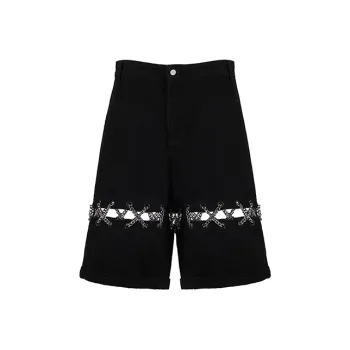 YLDP Casual Shorts Unisex Black