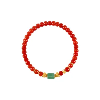 Atsuyama Southern Red Agate Bracelets Unisex