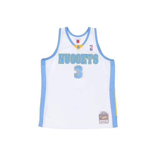 Mitchell Ness Basketball Jerseys Men Orange Red