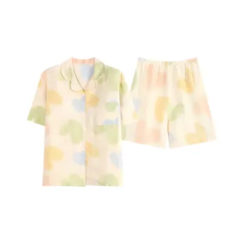 BONAS Pajama Set Women's Light Yellow