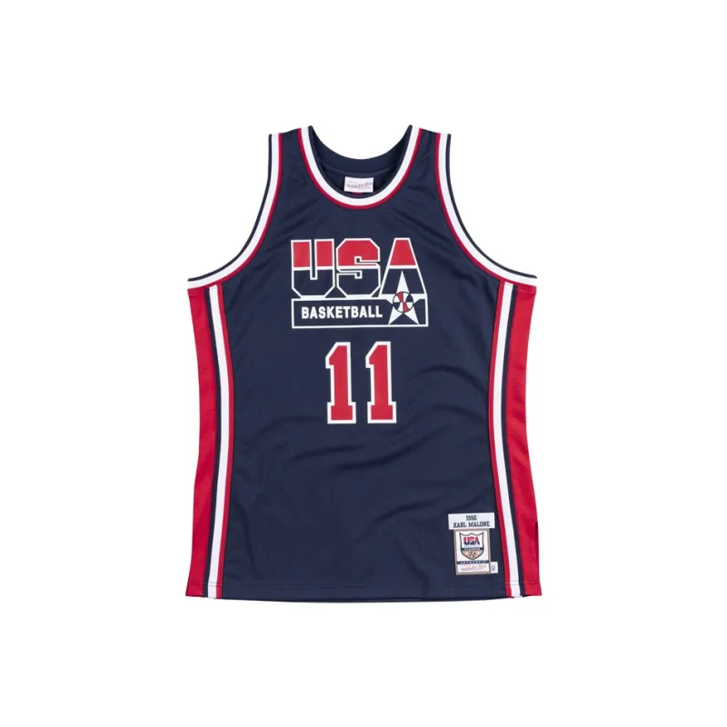 Mitchell Ness Authentic 'Team Usa 1992 Karl Malone' Jersey-0