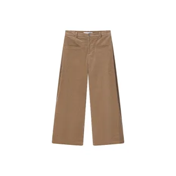 YOSHIYOYI Casual Pants Unisex Dark Camel