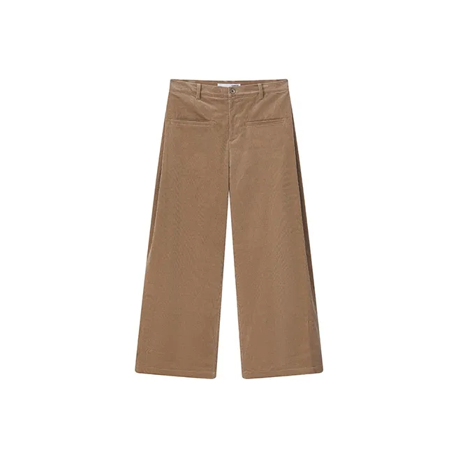 YOSHIYOYI Casual Pants Unisex Dark Camel-0