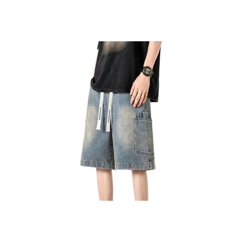 NORTHMORE Denim Shorts Unisex Yellow Mud-0