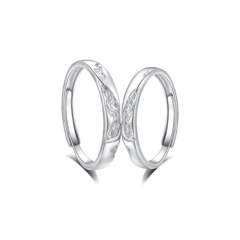 Treasure Flaws S999 Fine Silver Rings Unisex-6
