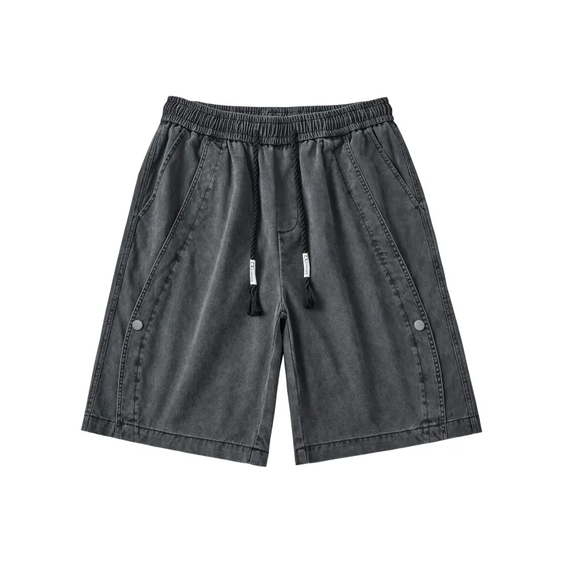 Ghost Mask Denim Shorts Unisex-6