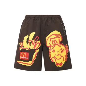 Travis Scott Casual Shorts Unisex Brown