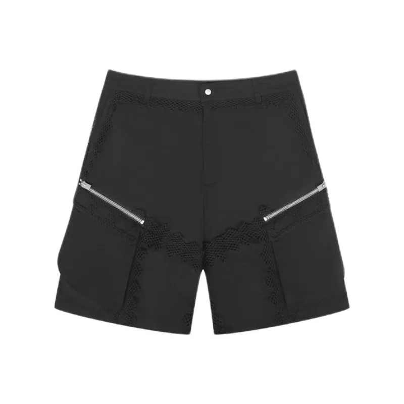 HELIOT EMIL Spherical Netting detail Cargo Shorts-0