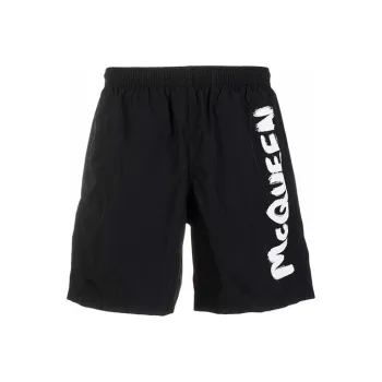 Alexander McQueen Swimming Shorts Men Black