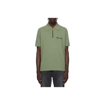 BALMAIN Logo Embroidered Short Sleeved Polo Shirt