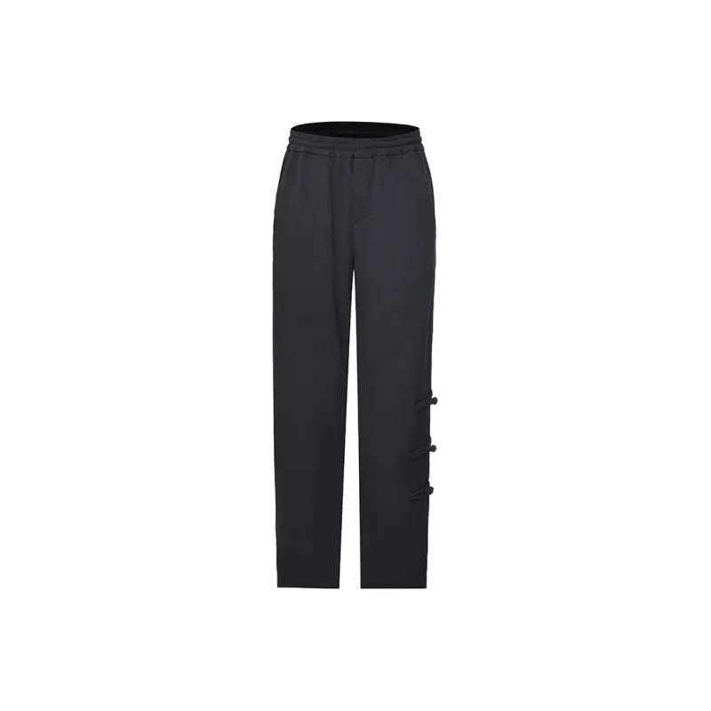 SANSHENGLIUBU Casual Pants Unisex Black-0