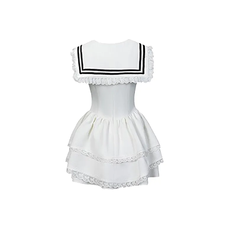 COVT Sleeveless Dress Women's White-1