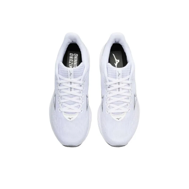 Mizuno Wave Rider 28 Anti Slip Wear Resistant Low Top Running Shoes Men's White-3