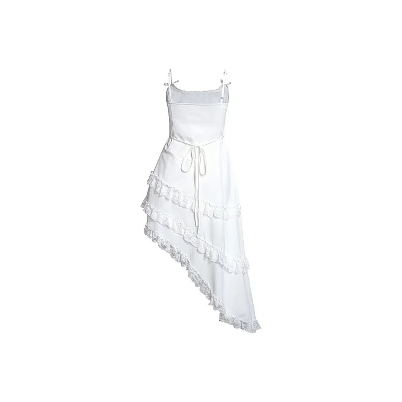 Qiuerle Slip Dress Women's White-1