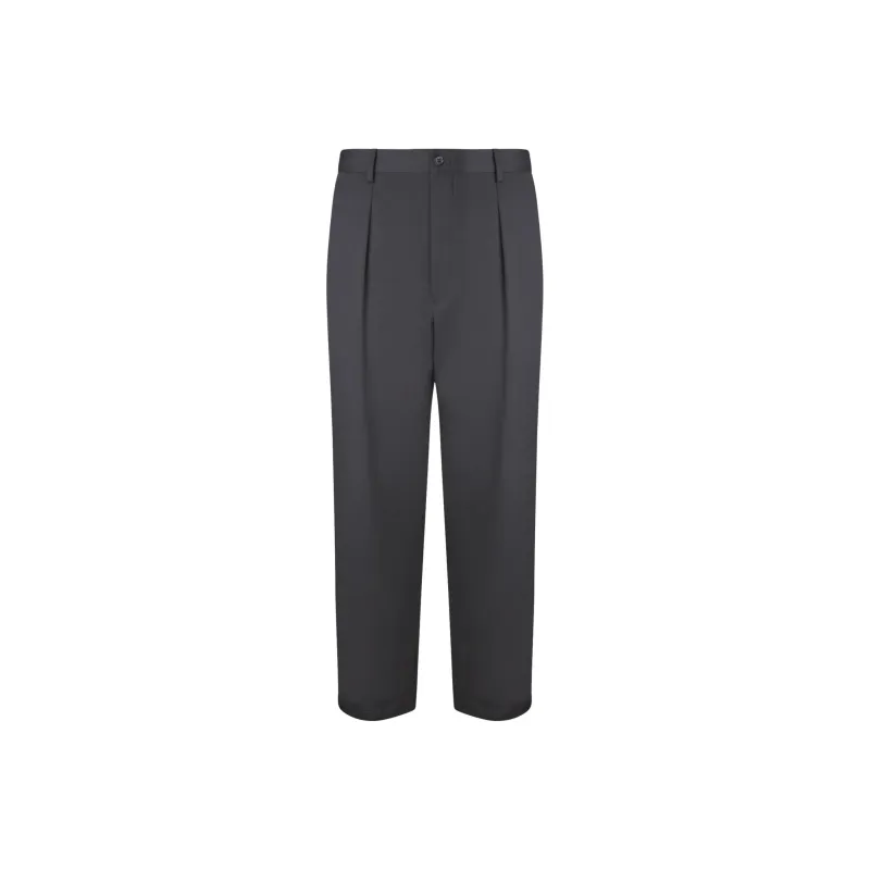 GIORGIO ARMANI Single Pleated Stretch Trousers-0